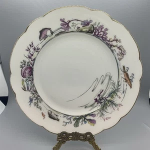 Antique Haviland & Co. Limoges France Plate – Sea Life Marine Design 1880s 6.25” - Picture 1 of 10