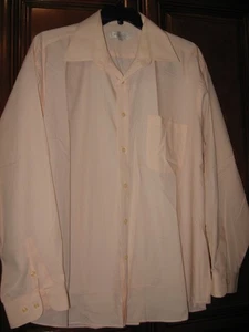 Camisa de Vestir Marquis, Rosa Claro, Botón Frontal, Largo Slv, 36-37 Slv, 18 1/2 - Imagen 1 de 6