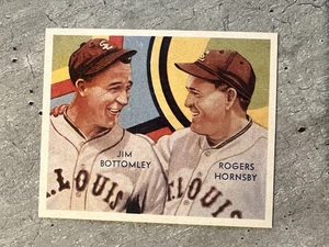 1981 National Chicle Diamond Stars Erweiterung Jim Bottomley Rogers Hornsby HOF - Bild 1 von 2