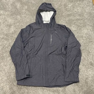 Paradox Regenjacke Gr. L grau Kapuze Full Zip wind wasserdicht Outdoor Wandern - Bild 1 von 5
