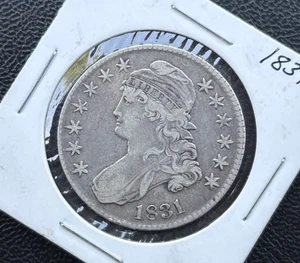 1831 Capped Bust Half Dollar 1/2 50C US Münze - Bild 1 von 4