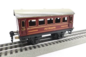 Marklin, O, #17250, Mitropa, "Schlafwagen" Red Coach Wagon Car, C-7 Excellent - Picture 1 of 24