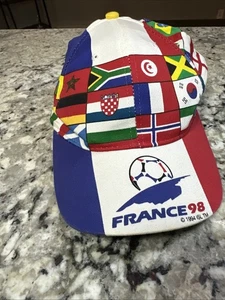 Vintage 1994 ISL France 98 World Cup Championship Coupe Du Monde Hat Cap  NOS - Picture 1 of 9
