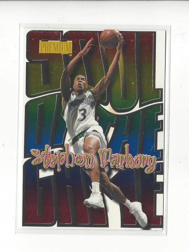 SkyBox Premium Soul of the Game #9 1998-99 Stephon Marbury T-Wolves Foto 1 de 1