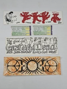 29/06/1986 Alpine Valley WI Grateful Dead talones de boletos y pegatinas de parachoques 20 años - Imagen 1 de 13