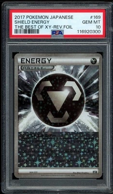 2017 PSA 10 Pokemon Japanese Best of XY Shield Energy Reverse Holo 169/171 Gem - Image 1 of 2