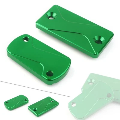Front Rear Brake Reservoir Fluid Cover Cap For Kawasaki KLX125 KX250F KX450F Foto 1 de 4