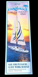 AQUACRAFT PARADISE RC SAILBOAT SAIL BOAT NEW OLD STOCK OPEN BOX - Picture 1 of 17