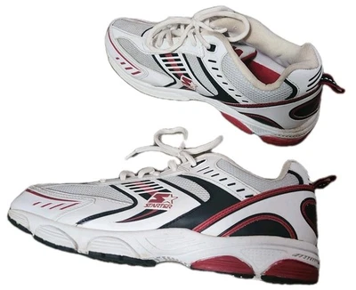 🔥 STARTER Zapatillas Zapatos Hombre Talla 10 1/2 Blanco Rojo Negro Foto 1 de 4