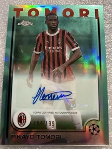 2024-25 Topps Chrome UEFA Fikayo Tomori Aqua Auto /199 - Bild 1 von 2
