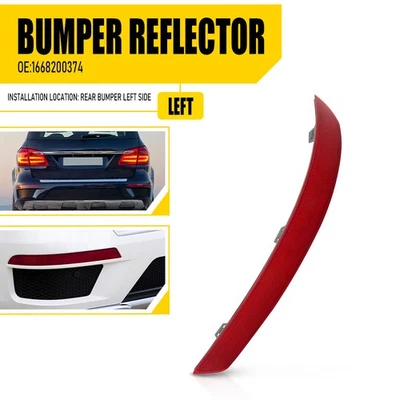 Rear Red Bumper Set Reflector For Right 2013-16 GL420 GL450 GL500 Benz Mercedes - Image 1 of 4
