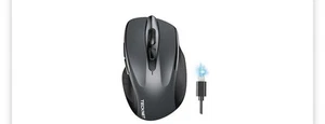 TECKNET Wireless Mouse (BT5.0/3.0 & 2.4G) Rechargeable 4800 DPI Silent USB a & B - Picture 1 of 6