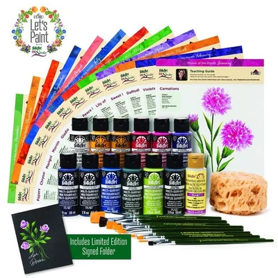 Kit de pintura Donna Dewberry flores del mes, 2 onzas Foto 1 de 4