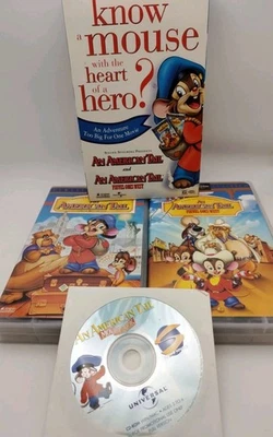 An American Tail & Fievel Goes West VHS Double Feature Box Set + CD-ROM - Image 1 of 4