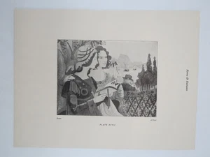 Ilustración Art Nouveau 1898 2 doncellas bonitas - Imagen 1 de 2