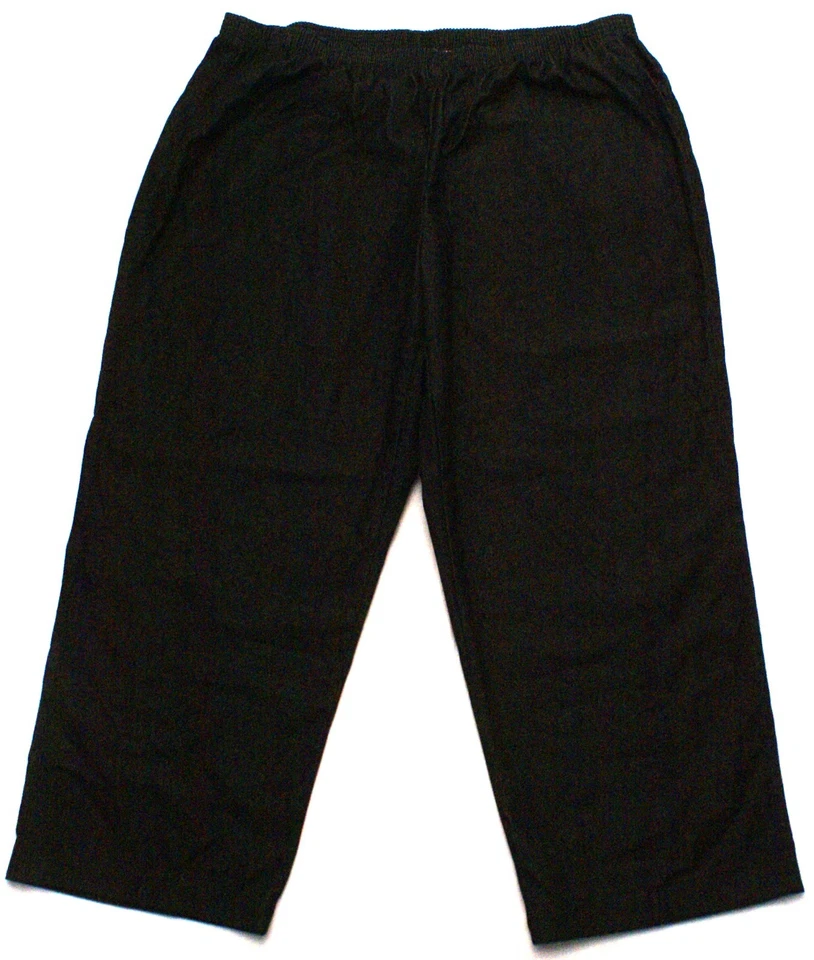 Женские черные джинсовые брюки Alfred Dunner 22W без застежек/эластичная талия, внутренний шов 27 дюймов - Изображение 1 из 3