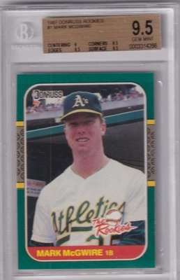 1987 Donruss Baseball Mark McGwire The Rookies BGS 9.5 - Изображение 1 из 2