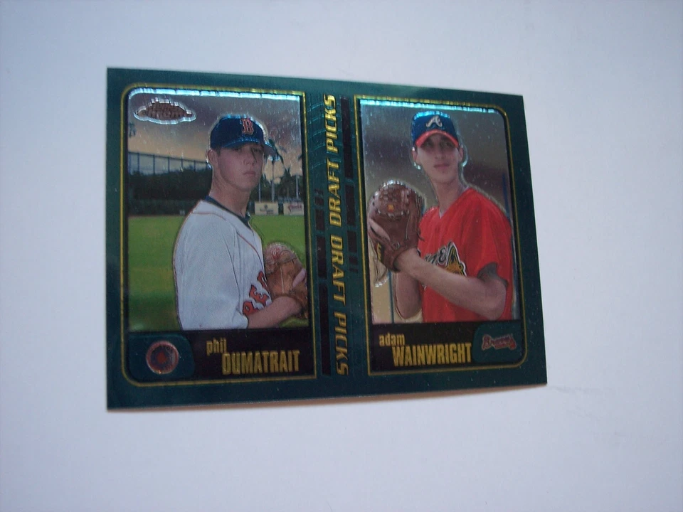 2001 Topps Chrome baseball Adam Wainwright Rookie card #280 NM-MT, sharp - Image 1 of 2