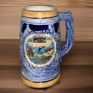 Cerveza Piedra Cerámica Vintage San Francisco California Recuerdo Decorativo Texturizado - Imagen 1 de 3
