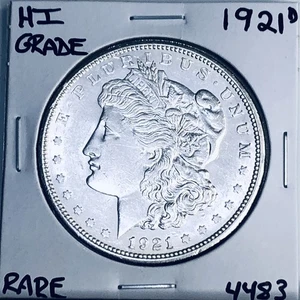 1921 D MORGAN SILVER DOLLAR HI GRADE GENUINE U.S. MINT RARE COIN 4483 - Picture 1 of 3