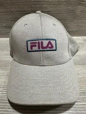 Fila Sport Mujer Logo Bordado Gris Ajustable Sombrero Gorra de Béisbol Sombrero 🧢 Foto 1 de 4