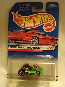 Hot Wheels 1998 First Edition Green Go Kart - Picture 1 of 3
