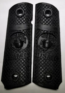 Colt 1911 Griffschalen Grips USMC 3D PLA Schwarz - Bild 1 von 1