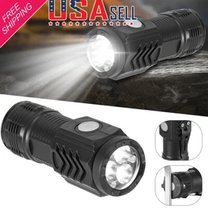 Super Bright LED Mini Tactical Flashlight Rechargeable 3-Eyed Monster Outdoor - Picture 1 of 13