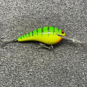 Heddon Lee Sisson Deep Diving Ticker Model XS41 Vintage Crankbait - Fire Tiger - Picture 1 of 8