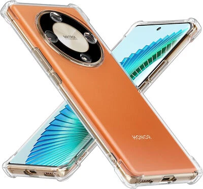 SBOX Funda para teléfono For Honor Magic 6 Lite, funda de gel de silicona transparente a prueba de golpes