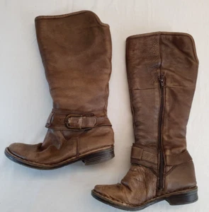 LOTUS Boot Ladies Womens Size 3 EU 36 Beige / Brown Soft Leather Faux Fur Boots - Picture 1 of 12