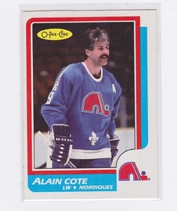 1986-87 O-Pee-Chee Hockey - Alain Cote - #233 - NMMT - Picture 1 of 2