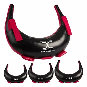 Max Strength Bulgarian Weighted Bag Training Gym Weight Lifting Crossfit Handles - Picture 1 of 22