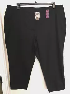 Lane Bryant Womens Pants 28 Plus Black Ankle Dress Pockets Career Work Office - Picture 1 of 5