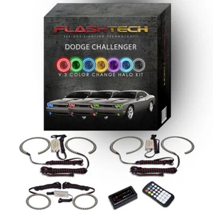 Kit Halo RGB y aplicación Bluetooth para faros y luces antiniebla Dodge Challenger 08-13 - Imagen 1 de 11