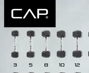 Nuevo - Barra CAP, Mancuerna Hexagonal de Goma Recubierta, Única - Envío Gratis - Imagen 1 de 6