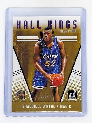 2018-19 Donruss Hall Kings Press Proof Purple #30 Shaquille O'Neal /49 Magic HOF - Image 1 of 2