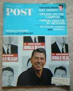 SATURDAY EVENING POST MAGAZINE JUNE 4 1966 - RONALD REAGAN - GET SMART - Imagen 1 de 3