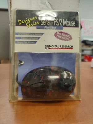 *VINTAGE* PS/2 / Serial Mouse *NEW IN BOX*  Designer Series Abstract pattern - Image 1 of 2