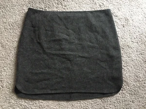 Madewell Damen Minirock Wolle grau Gr. 14 kurz gefüttert Reißverschluss hinten gebraucht, in einwandfreiem Zustand - Bild 1 von 4