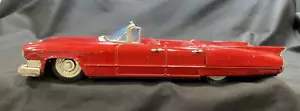 Vintage 1960s Cadillac Convertible Tin Friction Car Japan by Bandai 11 1/2" - Picture 1 of 24