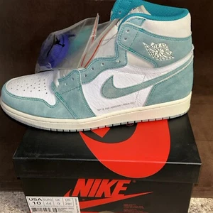 Jordan 1 Retro OG High Turbo Green 555088-311 Size 10 Deadstock New - Picture 1 of 10