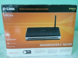 D-LINK Router Range Booster 4 Port WBR-2310 High Gain Antennas 100Mbps Open Box - Picture 1 of 12