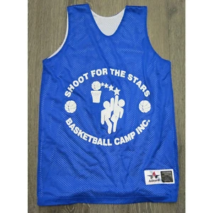 BASKETBALL Camp Reversible Jersey Sonic Pizza Inn Size L Youth Blue White - Picture 1 of 11