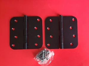 Deltana S44R51B,4" x 4" Plain Bearing 5/8" Radius Corners Mortise Pair of Hinges - Picture 1 of 5