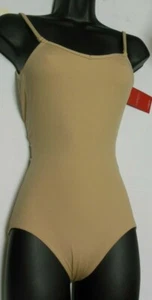 CAPEZIO "NUDE" CAMISOLE LEOTARD Adjustable Straps TB1420 TB1420C Adult/Child - Picture 1 of 10