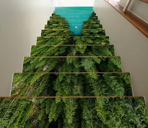 3D Tall Forest G199 Stair Risers Decoration Photo Mural Vinyl Decal Wallpaper E - Picture 1 of 6