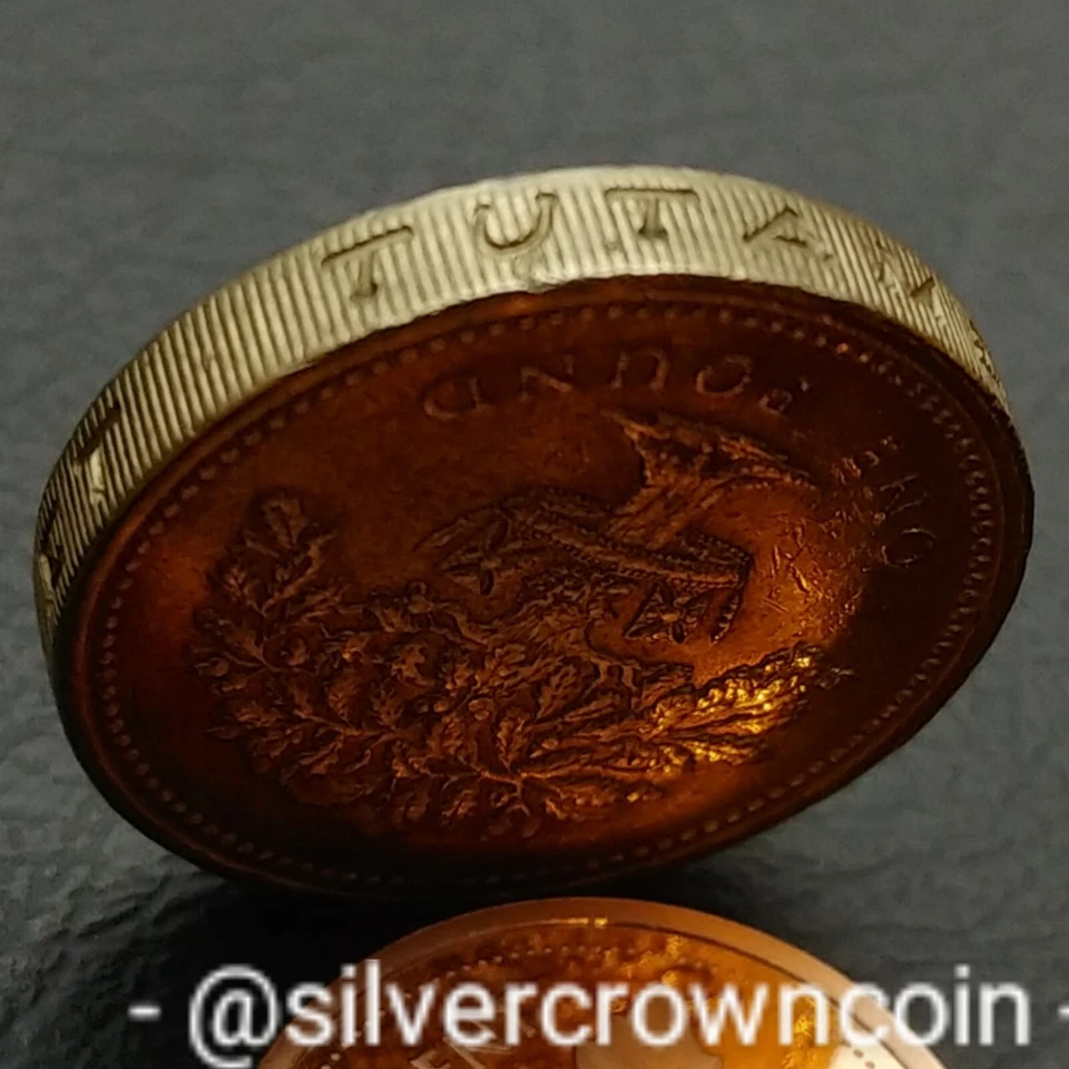 Great Britain 🇬🇧 UK 1 Pound 1992. KM#948. One Dollar coin. Oak Tree. DECUS. - Image 1 of 4