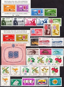 COLOMBIA - 1950's - 1960's ALL MNH AIRMAIL w/ SETS COLLECTION II - LOOK! - Picture 1 of 1