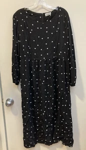 Seraphine Kleid schwarz Punkte Still Größe 10 - Bild 1 von 5